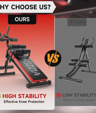 GartistGO Opvouwbare Buikspierbank met Verstelbare Schuinte - Full Body Workout voor Thuis