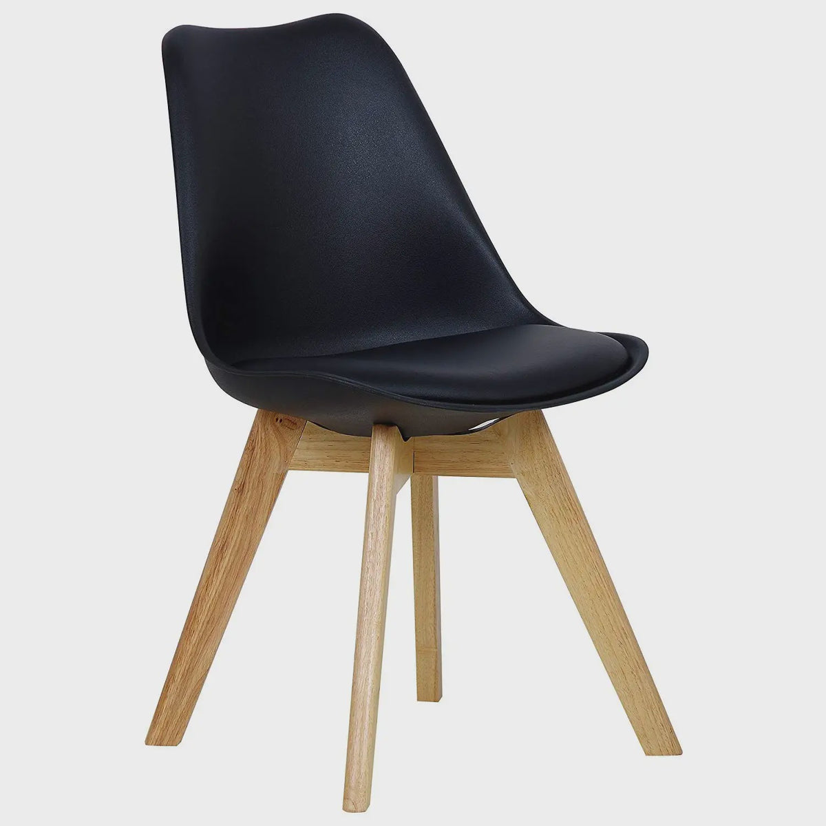 Retro Design Keukenstoel met Comfortabel Kussen - Set van 2