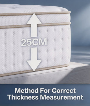 SKSBTF Hybride Pocketvering Matras - 25cm Dik, Ademend & Geluidsisolerend