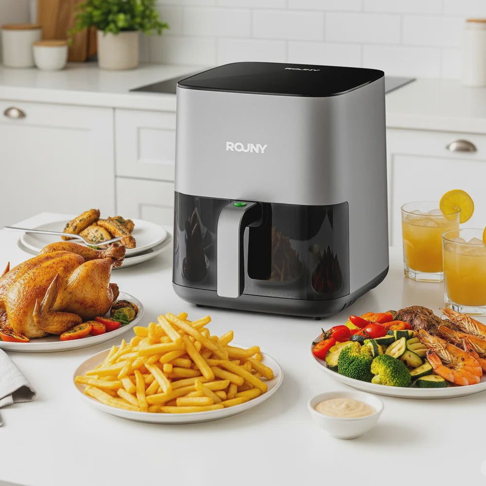 5L Airfryer met Cyclone Technologie: Gezond Frituren met Touch Control & Zichtvenster