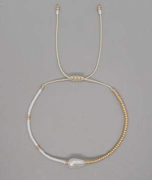 Elegante Baroque Parel Armband met Miyuki Zaadparels - Verstelbaar & Stijlvol