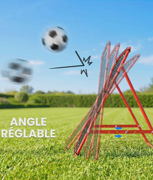 HOMCOM Trainingsrebounder Net - Verstelbare Hoek - 96x80x96 cm