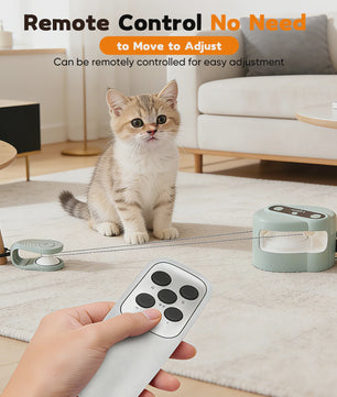 Automatic Interactive Cat Toy Smart Indoor Chase Toy with Remote Control, Bird Sounds & 3-Speed Motion for Hunting Chasing Toys
