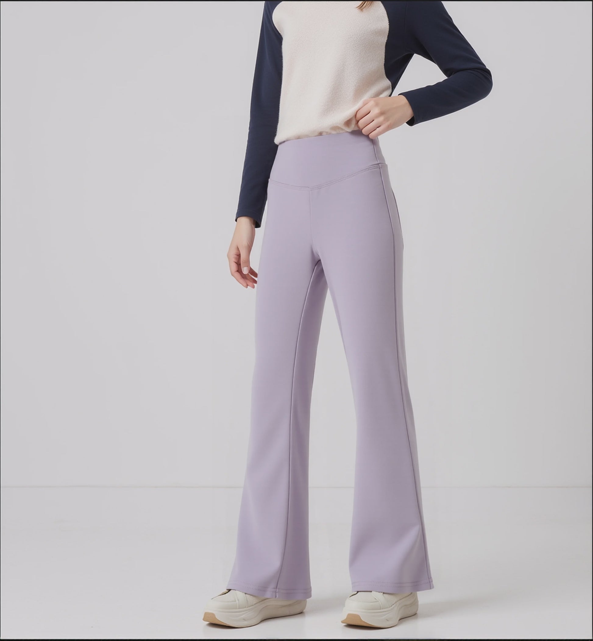 Flared Yoga Leggings Hoge Taille voor Meisjes en Tieners - Comfortabele Sportbroek