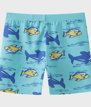 Zomer Zwemset Jongens: Zwembroek & Zwemkap met Cartoon Print - Sneldrogend & Comfortabel