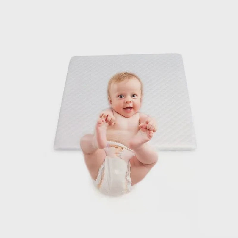 Baby Anti Spuug Kussen: Verhoogd Neopreen Kussen voor Pasgeborenen - Ademend & Antislip