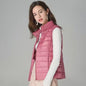 Stijlvolle Dames Bodywarmer - Lichtgewicht & Warm met Witte Eendendons Vulling
