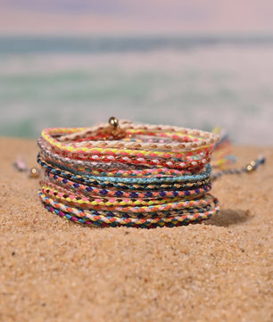 Bohemian Vriendschapsarmbandjes Set (15 Stuks) - Zomerse Beach Style met Tassels
