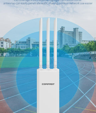 Comfast 1300Mbps Outdoor WiFi Access Point - Gigabit, Dual-Band 2.4/5.8GHz, Lange Afstand