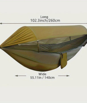 Dubbele Outdoor Hangmat met Klamboe en Anti-omval functie - Comfortabel Kamperen