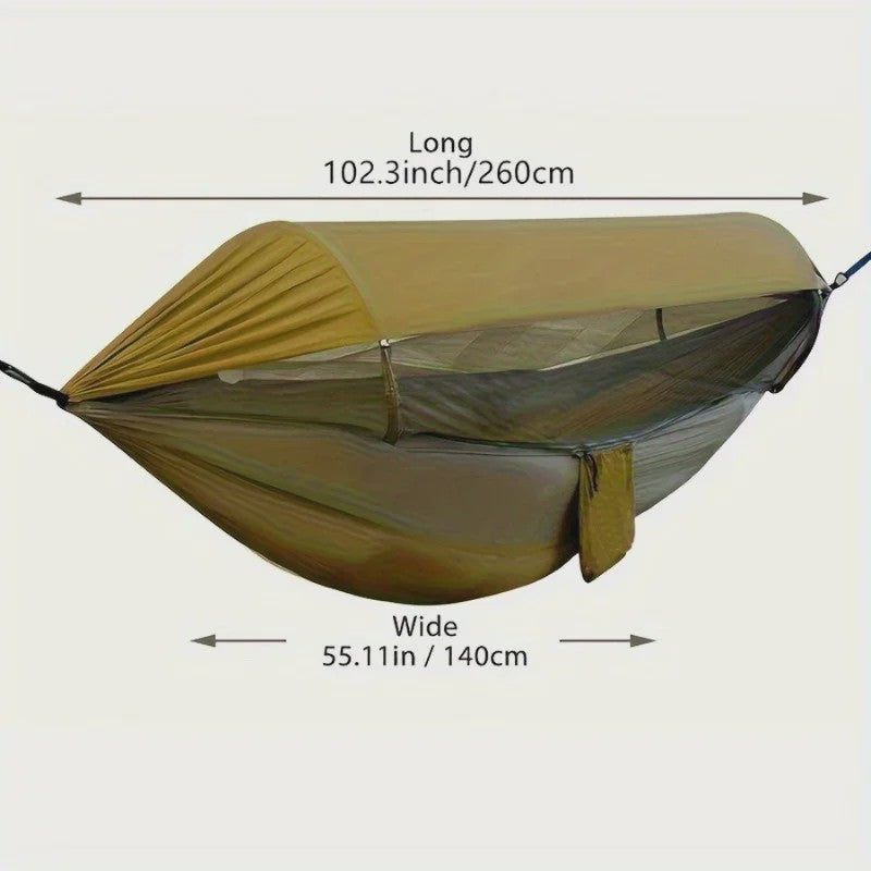 Dubbele Outdoor Hangmat met Klamboe en Anti-omval functie - Comfortabel Kamperen