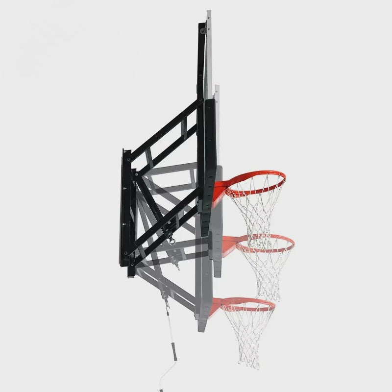 In Hoogte Verstelbare Wand Basketbalring - Indoor Mini Hoop voor Thuisgym