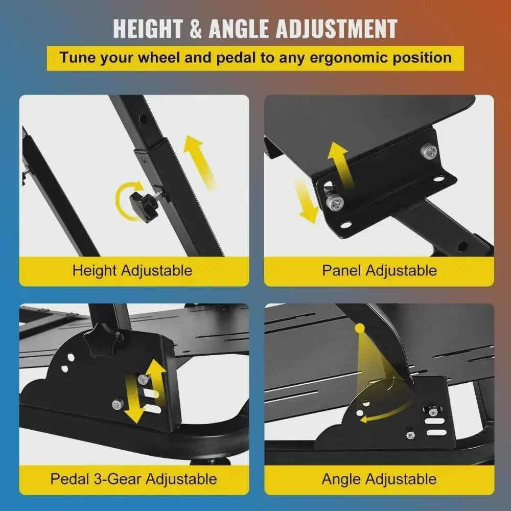 VEVOR Racing Wheel Stand G27 G29 G920 T300RS PS4 Xbox PC - Universeel Verstelbaar