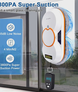 Automatische Ramenwasser Robot - Sterke Zuigkracht, Afstandsbediening & Waterreservoir