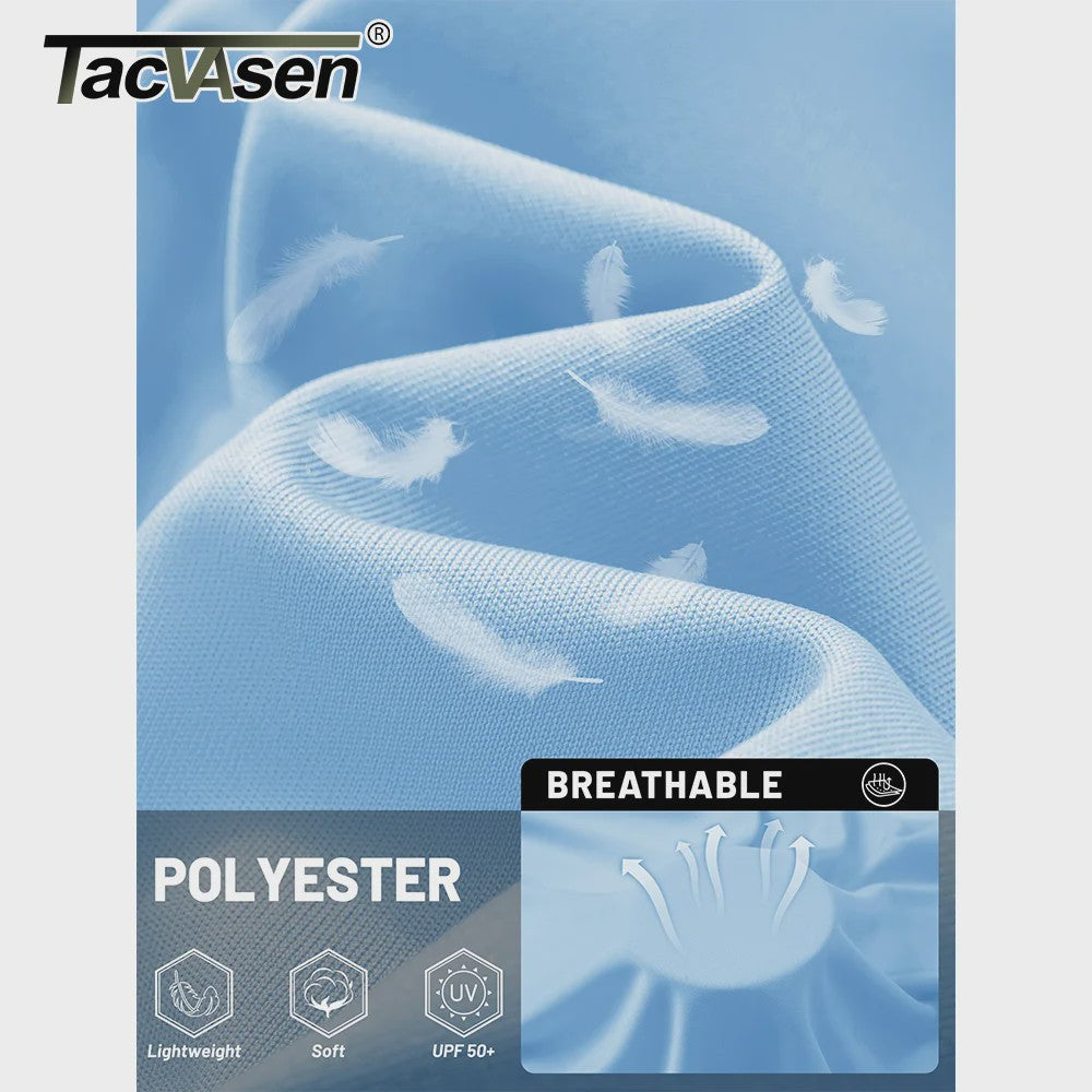 TACVASEN Heren UV-Bescherming T-shirt Lange Mouw - UPF 50+ Sneldrogend & Ademend