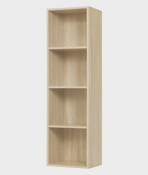 WOLTU Staande Boekenkast Hoekrek met 4 Compartimenten - Compact en Stijlvol