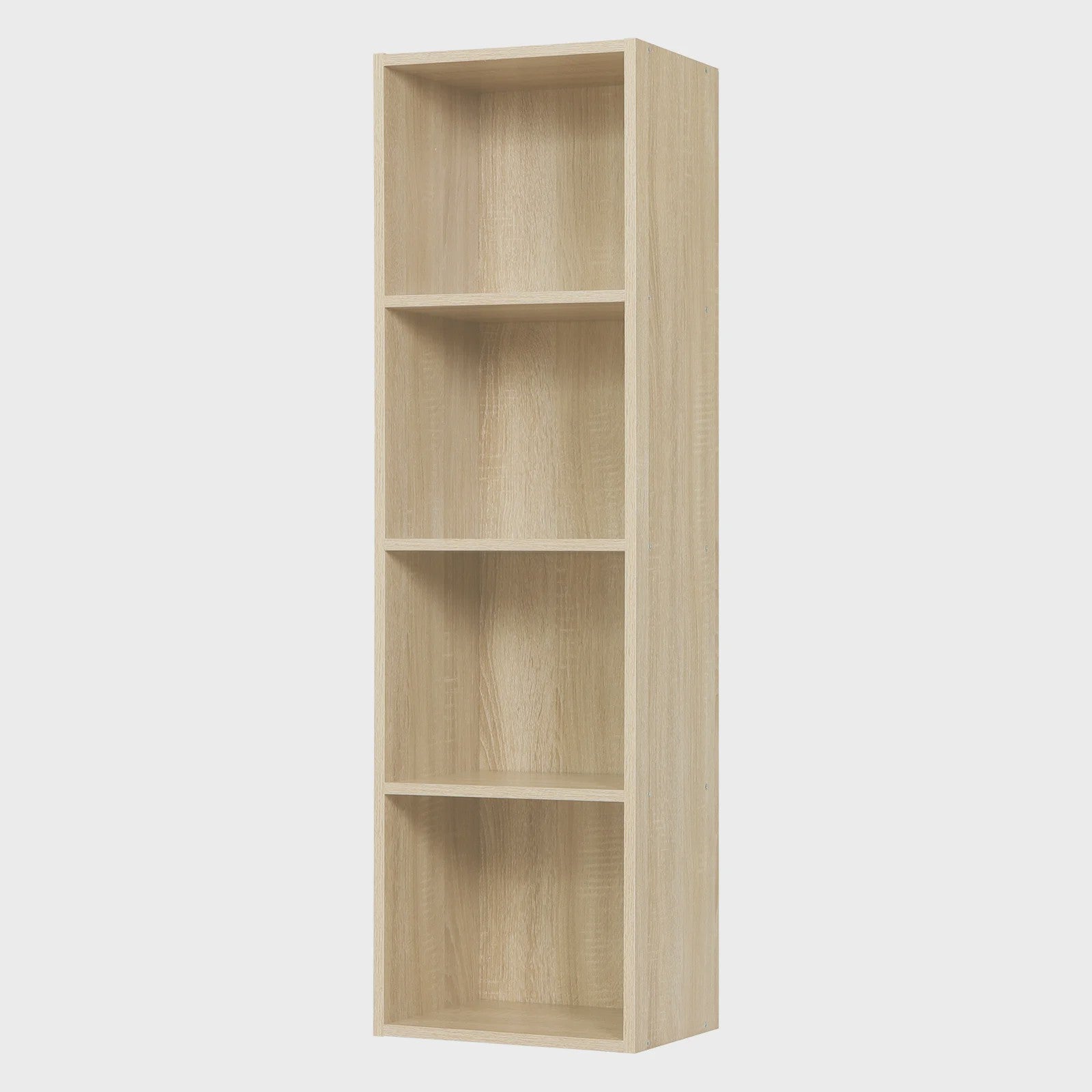 WOLTU Staande Boekenkast Hoekrek met 4 Compartimenten - Compact en Stijlvol
