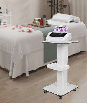 Professionele 3-Laags Beauty Trolley op Wielen - Mobiele Salonkar voor Schoonheidsspecialisten