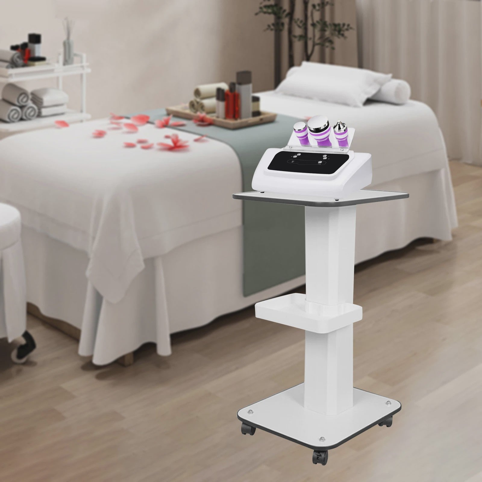 Professionele 3-Laags Beauty Trolley op Wielen - Mobiele Salonkar voor Schoonheidsspecialisten