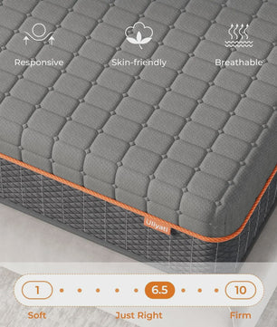 Gel Memory Foam Matras - Drukverlichtend, Koel Slapen & Lichaamssteun (Hardheid 3-4)