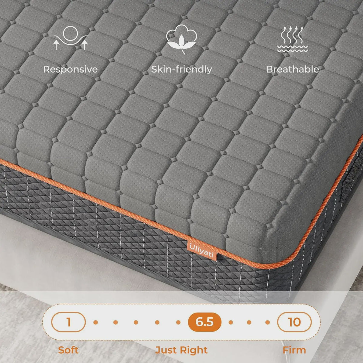 Gel Memory Foam Matras - Drukverlichtend, Koel Slapen & Lichaamssteun (Hardheid 3-4)