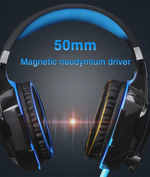G2000 Gaming Headset met Microfoon, LED Verlichting en 50mm Speakers - PC, PS4, Xbox One