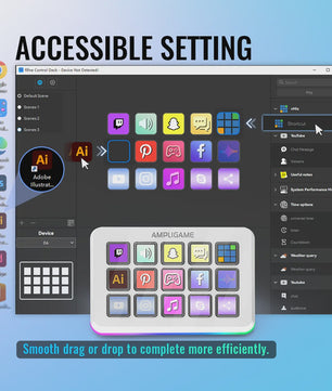FIFINE D6 Macro Stream Controller: 15 Programmeerbare Toetsen voor Streamen