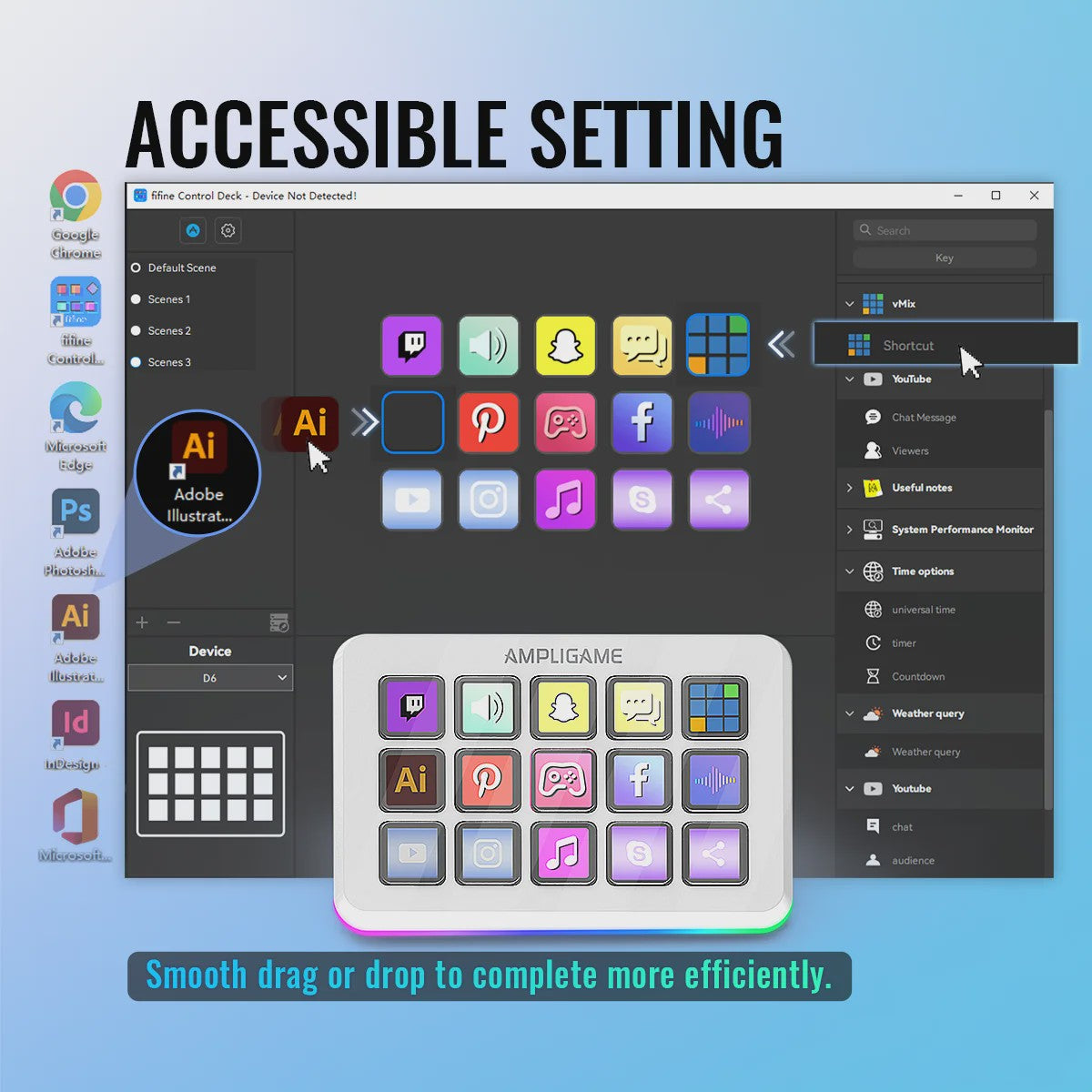 FIFINE D6 Macro Stream Controller: 15 Programmeerbare Toetsen voor Streamen