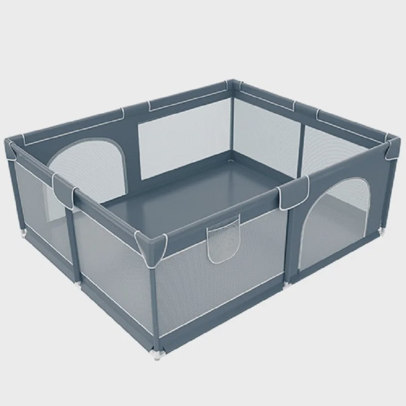 IMBABY Baby Speelpen 150x180cm - Veilige Buitenspeelruimte voor Kinderen met Dubbele Deuren