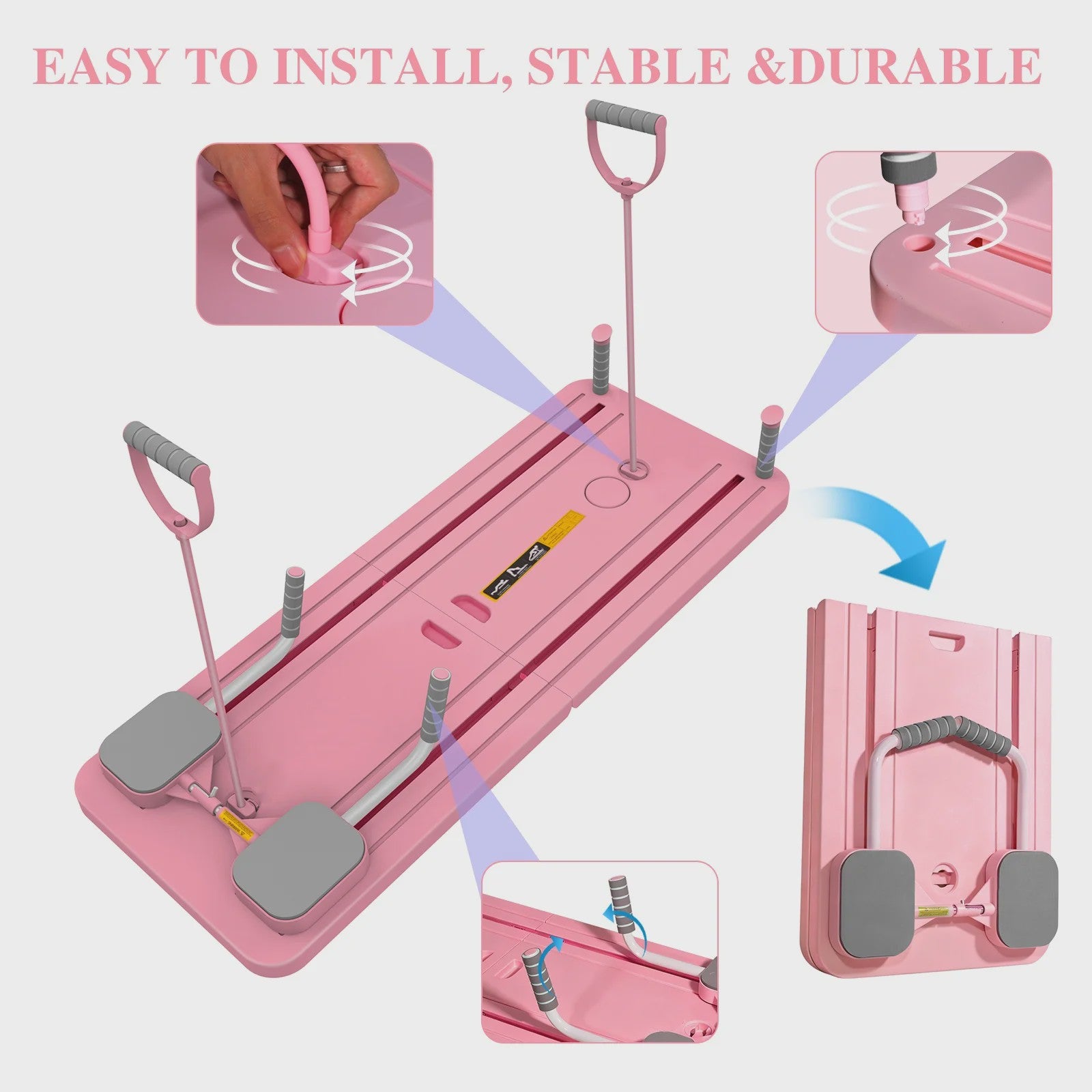 Multifunctionele Abdominal & Core Trainer: Opvouwbaar Fitnessapparaat voor Buikspieren en Taille Training Thuis
