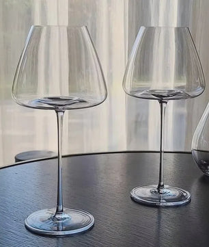 Set Luxe Kristallen Wijnglazen 720ml - Modern Design, Vaatwasserbestendig & Handgeblazen
