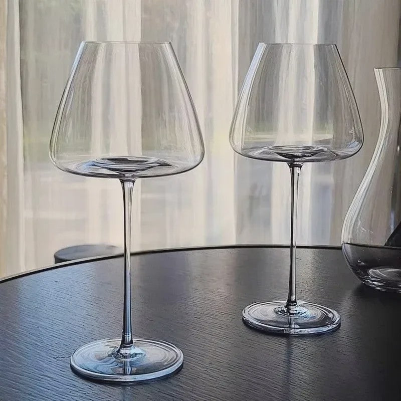 Set Luxe Kristallen Wijnglazen 720ml - Modern Design, Vaatwasserbestendig & Handgeblazen