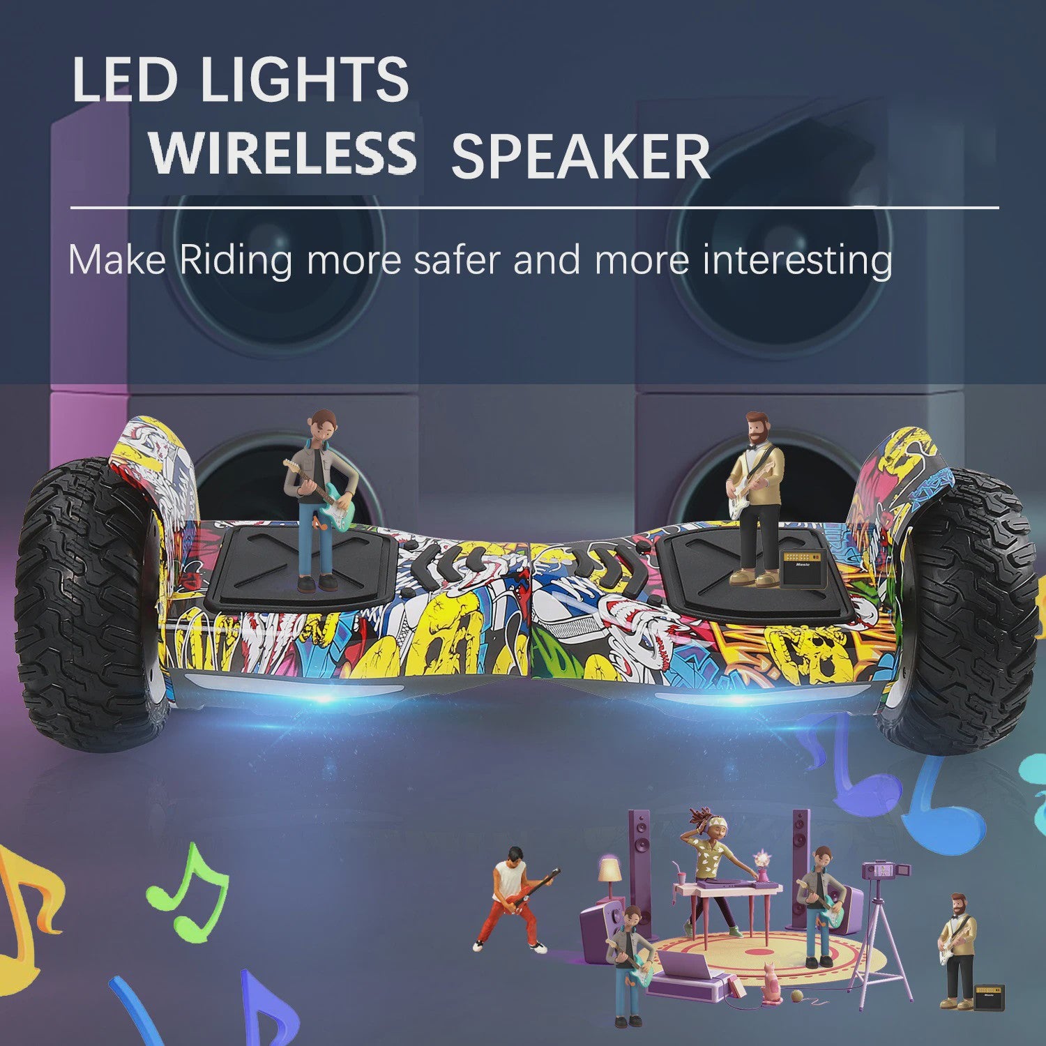 RCB Hoverboard 8.5 Inch Zelfbalancerend met App Controle, Bluetooth & LED Verlichting