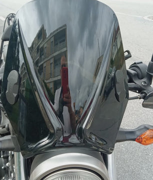 Custom Retro Windshield voor Hyosung GV250 Aquila & ST700i - Compacte Sport Winddeflector
