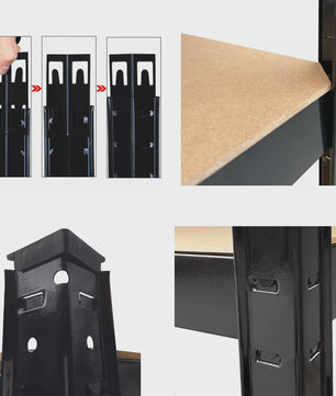 5-Laags Metalen Stellingkast 200x100x50cm - 875kg Capaciteit