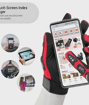 Pro-Biker Motorhandschoenen: Volledige Vinger, Anti-slip & Ademend voor Race & Fietsen