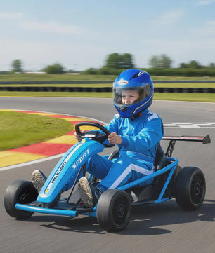 Elektrische Gokart voor Kinderen - 2x 24V Motoren, Drift Mode, Blauw