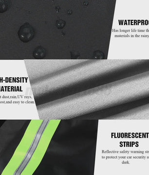 Universele Autohoes voor SUV en Sedan - Waterdicht, UV- en Krasbestendig met Reflecterende Strepen