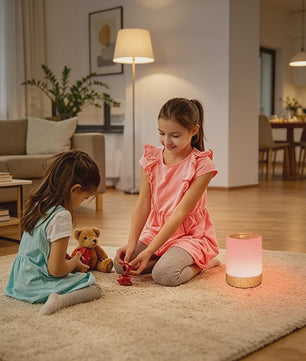 Lureshine Houtnerf LED Nachtlamp Touch Control - Dimbare RGB Sfeerverlichting