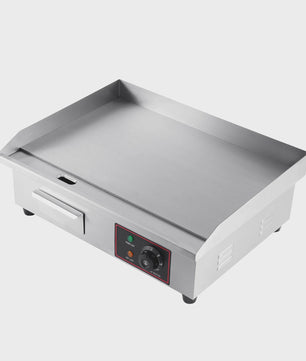 3000W Elektrische Bakplaat - RVS Grillplaat met Lade voor Buiten Koken