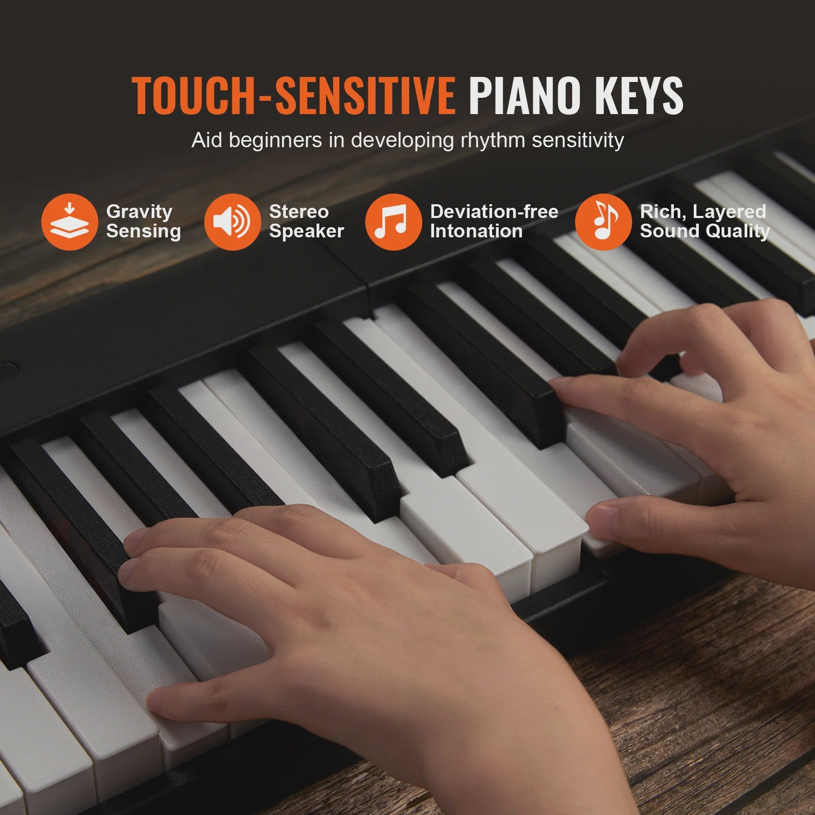 Opvouwbaar 88 Toetsen Digitale Piano Keyboard met Bluetooth & MIDI - Draagbaar en Oplaadbaar