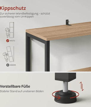 Hoekboekenkast met 3 Lades - Stijlvolle Opbergunit voor Woonkamer en Kantoor