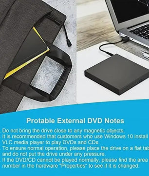 Externe USB CD/DVD RW Brander - Draagbare Optische Drive voor Laptop & PC