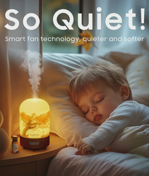 Luxe Glazen Aroma Diffuser met Nachtlampje - 100ml Ultrasone Luchtbevochtiger