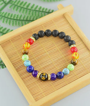 7 Chakra Armband Natuursteen - Helende Kristallen voor Mannen & Vrouwen