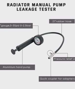 Professionele Koelsysteem Druk & Vacuüm Tester Kit - Lekdetector Auto Radiator