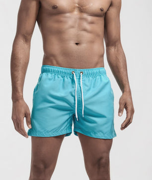 Heren Sneldrogende Zwemshorts met Trekkoord en Zakken - Perfect voor Strand en Zomeractiviteiten
