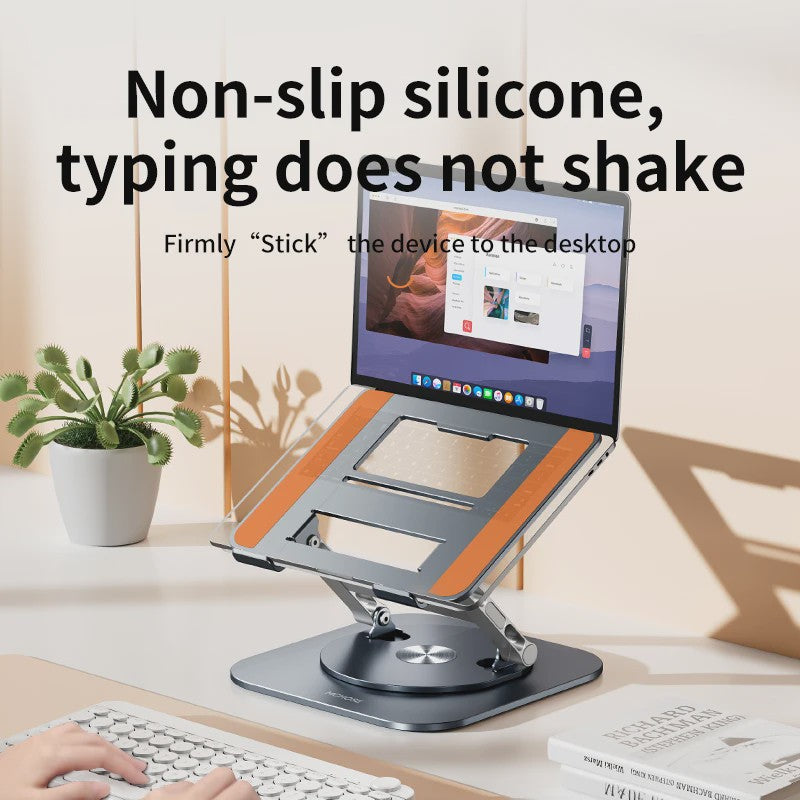 Draaibare Laptopstandaard 360° - Verstelbare Aluminium Bureauhouder voor 9.7-17.3 inch Laptops
