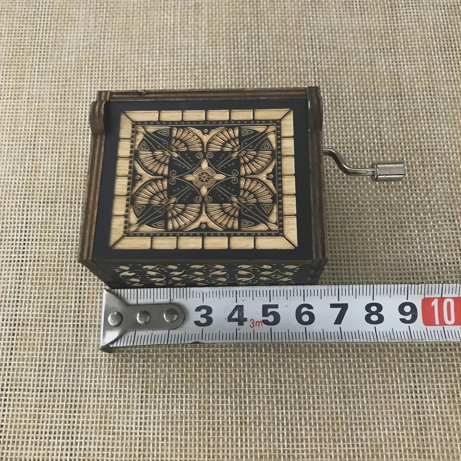 Houten Muziekdoos met Handopwinding - Antiek Design, Klassieke Melodie voor Cadeau & Decoratie