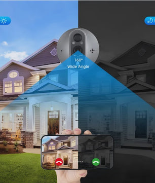 Slimme WiFi Deurcamera met 1080P HD, Nachtzicht en Bewegingsdetectie - 5000mAh Batterij